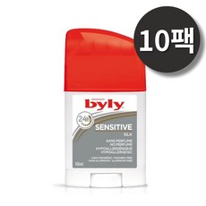 Byly 빌리 센시티브 실크 데오드란트 스틱 50ml 10팩, 1세트