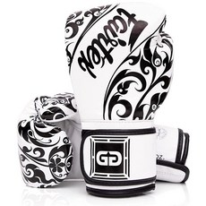 Fairtex Glory 킥복싱 글러브 - 블랙/골드 BGVG3 414ml14온스 278083, White - BGVG2