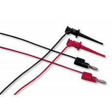 Fluke TL950 2 피스 미니 핀서 테스트 리드 세트 30V Rms / 60V DC 전압 5A 전류 90cm 길이, 단일옵션