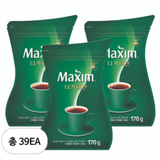 맥심 디카페인 원두커피믹스, 170g, 1개입, 39개