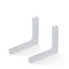 양면 사진 배경 하드 보드 60x60cm 나무 시멘트 3D 텍스처, 10 2pcs Bracket, 2개