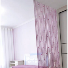 실커튼 맞춤형 스파클링 크리스탈 비딩 커튼 도어 현관 테슬 비즈니스 웨딩 뷰