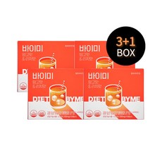 바이미 망고맛&리치맛 3+1BOX (가르시니아 다이어트 발포비타민), 4박스, 30정