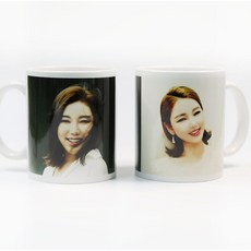 송가인굿즈 송가인 유광 세라믹 포토 머그컵