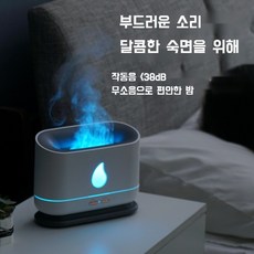 북유럽 불꽃 가습기 홈 침실 기숙사 데스크탑 음소거 야간 조명 공기 에센셜 오일 아로마 테라피 기계 소년 선물, 백차청환5병