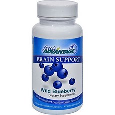 Fruit Advantage Wild Blueberry Dietary Supplement (Case of 12) All Natural Brain Support Antioxidant, 1