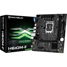 MAXSUN H610 MATX 마더보드H610 인텔 LGA 1700 마이크로 ATX DDR4 M.2 PCIe 4.0 USB 3.2 Gen1 1GbE LANHDMI DP VGA, MAXSUN H610 MATX 마더보드H610 인텔 L