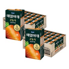 매일야채 고농축 당근의힘 125ml 48개, 매일야채 고농축 당근의힘, 125ml, 48개
