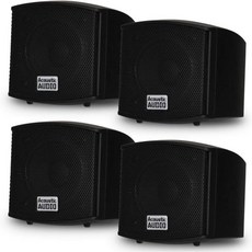 Acoustic Audio by Goldwood AA321B 장착 가능한 실내 스피커 800와트 블랙 2쌍 팩 AA321B-2Pr, Acoustic Audio by Goldwood AA3