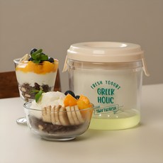 그릭홀릭 유청분리기 그릭요거트 메이커, 1개, 혼합색상 1개, 혼합색상