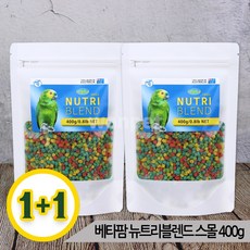(1+1)베타팜 뉴트리블렌드 스몰 400g 과일펠렛 새사료, 2개