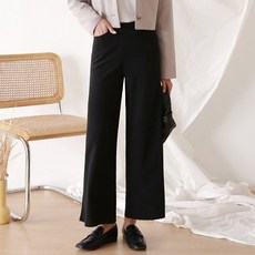 여성용 긴바지 하의 밴딩팬츠 편한바지 통바지 가을 에던와이드팬츠