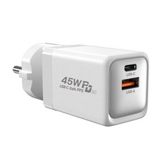 UM2 GANPD45W-AC 멀티포트 C타입 PD PPS 초고속 충전기 접지, 블랙, 1개