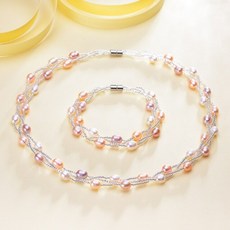 천연진주세트18k