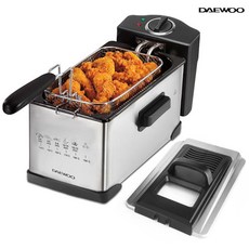 대우 미니 전기 튀김기 3L 가정용 소형 감자 닭튀김 치킨, 대우3리터전기튀김기DX1000