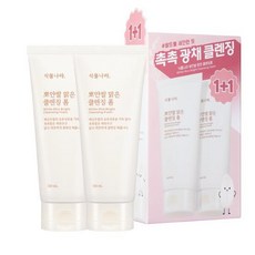 [NEW] 식물나라 뽀얀쌀 맑은 클렌징폼 150mLX2, 2개, 150ml