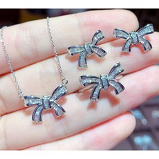 리본반지귀걸이세트