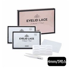  홀리미코 홀리미코 쌍꺼풀레이스(4mm) 5박스+휴대용보관함+집게, 단일옵션, 1.단일옵션 