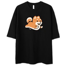 벤힛 탱탱 시바 오버핏 반팔 티셔츠