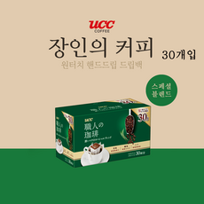 유씨씨 쇼쿠닝 드립커피 스페셜 30P (7gX30개입) (UCC커피 장인의 커피), 1개, 30개입, 7g