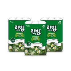 [리빙] 퓨어그린 3겹 화장지 30롤 X 3팩