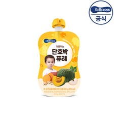 베베쿡 처음먹는 단호박 퓨레, 80g, 1개