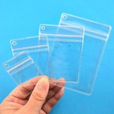 비즈톡 [TH-1-99]키링부자재 PVC 투명지퍼백 4size, 투명지퍼백_1번_4x6cm_1개