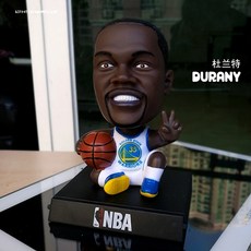 블루 구기 운동 별 NBA 하든 제임스 독창적 자동차 장식품 큐트 차량용실내 고개젓다 피규어, 듀랜트 86