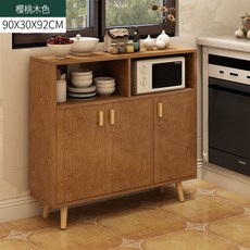 북유럽 식장 간이 찬장 조립 실목 다리 술장 신발장 사물함 식기 찬장 수납장, 앵두나무