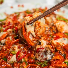백년찬방 굴함량 72% 통영 생굴무침, 3개, 350g