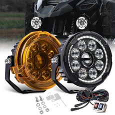 COLIGHT 4 inch Round Motorcycle Lights LED Pod Lights 2 Modes Offroad Work Lights Spotlight LED Driv, COLIGHT 4 inch Round Motorcycl