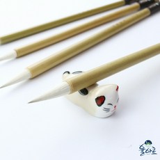 율아트 겸호 채색필 고급 민화붓 채색붓 동양화붓 캘리그라피붓 수묵화 서예, 중 中