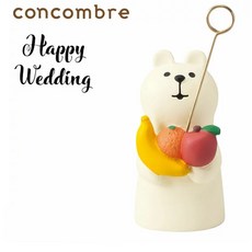 [Decole] 데꼴 concombre 고양이 웨딩 시리즈 과일 백곰 피규어 ZCB-37468, 단품 ZCB-37468