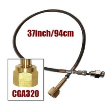 호스 제조기 W21 G3 탱크 CGA320 커넥터 빠른 분리 키트 메이커 이산화탄소 외부 14 포함 소다 워터 실린더 어댑터, CGA320 37Inch