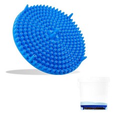 YILANBON 작은 구멍이 있는 세차 버킷 필터 지름 26.4cm(10.4인치) (블루) 세척 중에 버킷의 먼지와 이물질을 걸러냅니다. 자동차 SUV RV 트럭 등을 청소하는 데, 블루