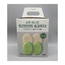 동구밭 샴푸 & 트리트먼트 비누바, 4개, 100g