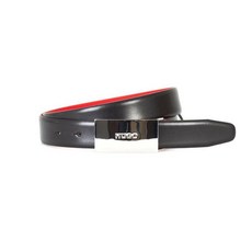 BOSS Hugo Boss 볼드윈 플라크 남성용 가죽 벨트 블랙 95 권장 바지 사이즈 33~34인치