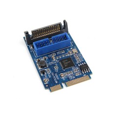 Docooler MINI PCIE USB3.0 전송 라이저 PCIE의 회전 수 20PIN / 19 핀 확장 카드 (SATA 전원), 화려한