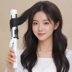 리뷰 4000개 핑크 추가 할인] 40mm 여신 웨이브 이지 봉고데기 아이롱 고데기 굵은 고대기, 원 사이즈, 이지봉고데기 핑크 H0195