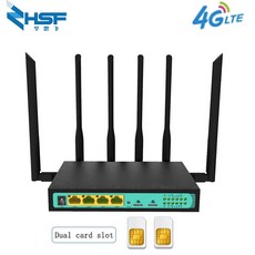4G 듀얼 SIM 카드 라우터 4G 무선 라우터 4G 와이파이 라우터 Sim 4G 라우터 PPTP L2TP Openwrt VPN 라우터 300Mbps 무선 라우터|무선 라우터|, 1개, EC20, 단일