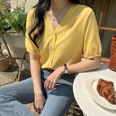 빅사이즈반팔가디건