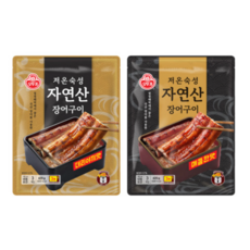 오뚜기 저온숙성 자연산 장어구이 3입 420g 데리야끼맛+매콤한맛, 1세트, 840g