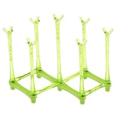 배수 컵 홀더 물 보관 랙 거꾸로 플라스틱 선반 주방, 3.green, 1개