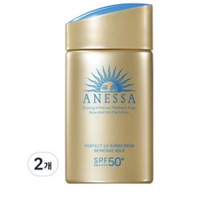 아넷사 퍼펙트 UV 선스크린 스킨케어 밀크 N SPF50+ PA++++, 60ml, 2개