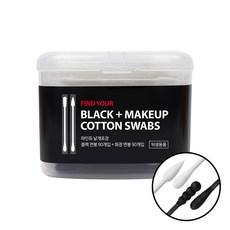 파인듀 낱개포장 블랙면봉 90p + 화장면봉 90p, 180개입, 1세트