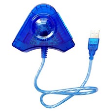 DHSKZRMJ 호환/교체 2 in 1 듀얼 PSX PS1 PS2 to PS3 PC 노트북 USB 컨트롤러 컨버터 어댑터 블루 496963, DHSKZRMJ 호환/교체 2 in 1 듀얼 PSX P