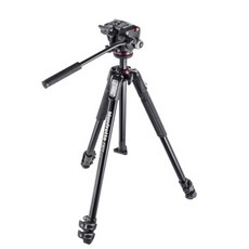 맨프로토 Manfrotto 190X kit-alu 3-section tripod+MHXPRO-2W fluid head 삼각대 키트 MK190X3-2W, 1개