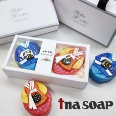 티나솝 한복비누 명절 설날 추석 외국인 친구감사선물 답례품, 1구 슬라브(여성한복), 5번 새해, 1개
