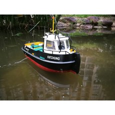 310735 / Diy 시뮬레이션 tug804 용 원격 제어 선박 모델 키트 tugboat rescue ship 소규모 및 moped tugboat 1:18