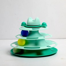 재미와 휴식용 고양이 스피닝 휠 인터랙티브 애완 동물 레이어, 1개, 9.Green Only the b..